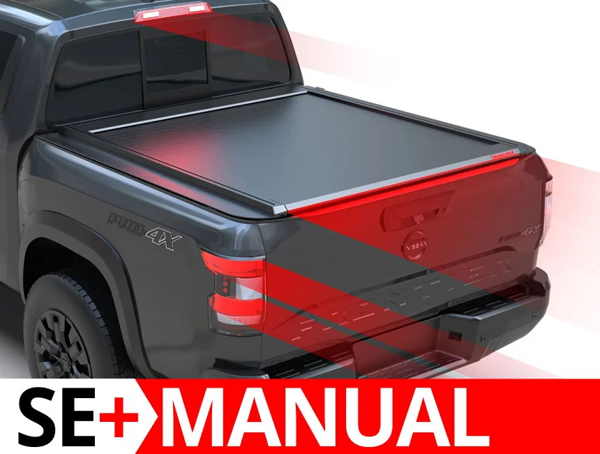 Laderaumabdeckung Rollverdeck Tessera SE+ manuell für Nissan Frontier 2022+ Long Bed 6.1 feet double cab (D/C) TESS 16142 SE+ black matt
