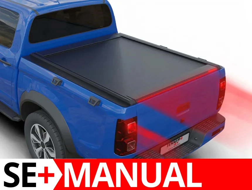 Laderaumabdeckung Tessera SE+ Rich 6 2021+ 001 Laderaumabdeckung Rollverdeck Tessera SE+ manuell für Dongfeng Rich 6 2021+ D/C TESS 1646 SE+ black matt