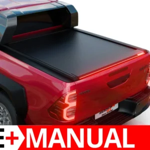 Laderaumabdeckung Rollverdeck Tessera SE+ manuell für Toyota Hilux Revo GR II 2025+ mit OEM Überrollbügel TESS 16162 SE+ black matt