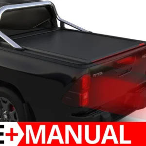 Laderaumabdeckung Rollverdeck Tessera SE+ manuell für Toyota Hilux Revo 2016+ mit OEM Überrollbügel D/C TESS 16161 SE+ black matt