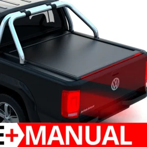 Laderaumabdeckung Rollverdeck Tessera SE+ manuell für Volkswagen Amarok 2010-2022 D/C mit OEM Überrollbügel TESS 1601 SE+ black matt