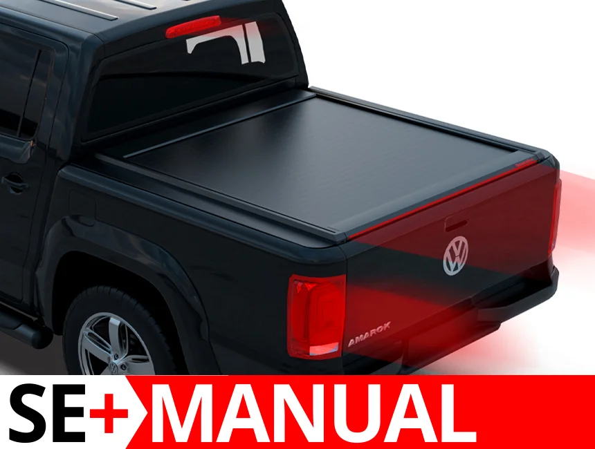Laderaumabdeckung Rollverdeck Tessera SE+ manuell für Volkswagen Amarok 2010-2022 D/C niederländischen Version +30cm TESS 160111 SE+ black matt