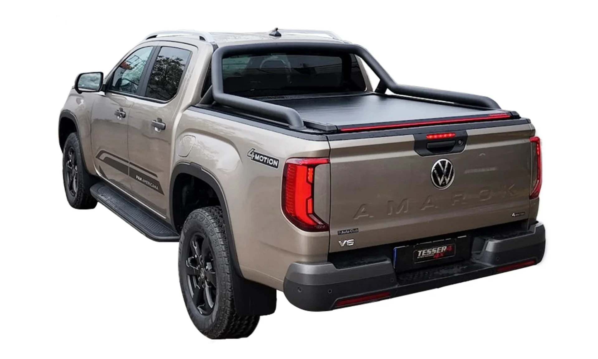 Laderaumabdeckung Tessera SE+ Volkswagen Amarok 2023+ PANAMERICANA 005 Laderaumabdeckung Rollverdeck Tessera SE+ manuell für Volkswagen PanAmericana 2023+ D/C TESS 16012 SE+ black matt