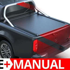Laderaumabdeckung Rollverdeck Tessera SE+ manuell für Mercedes X-Klasse+ D/C mit OEM Rollbar TESS 16191 SE+ black matt