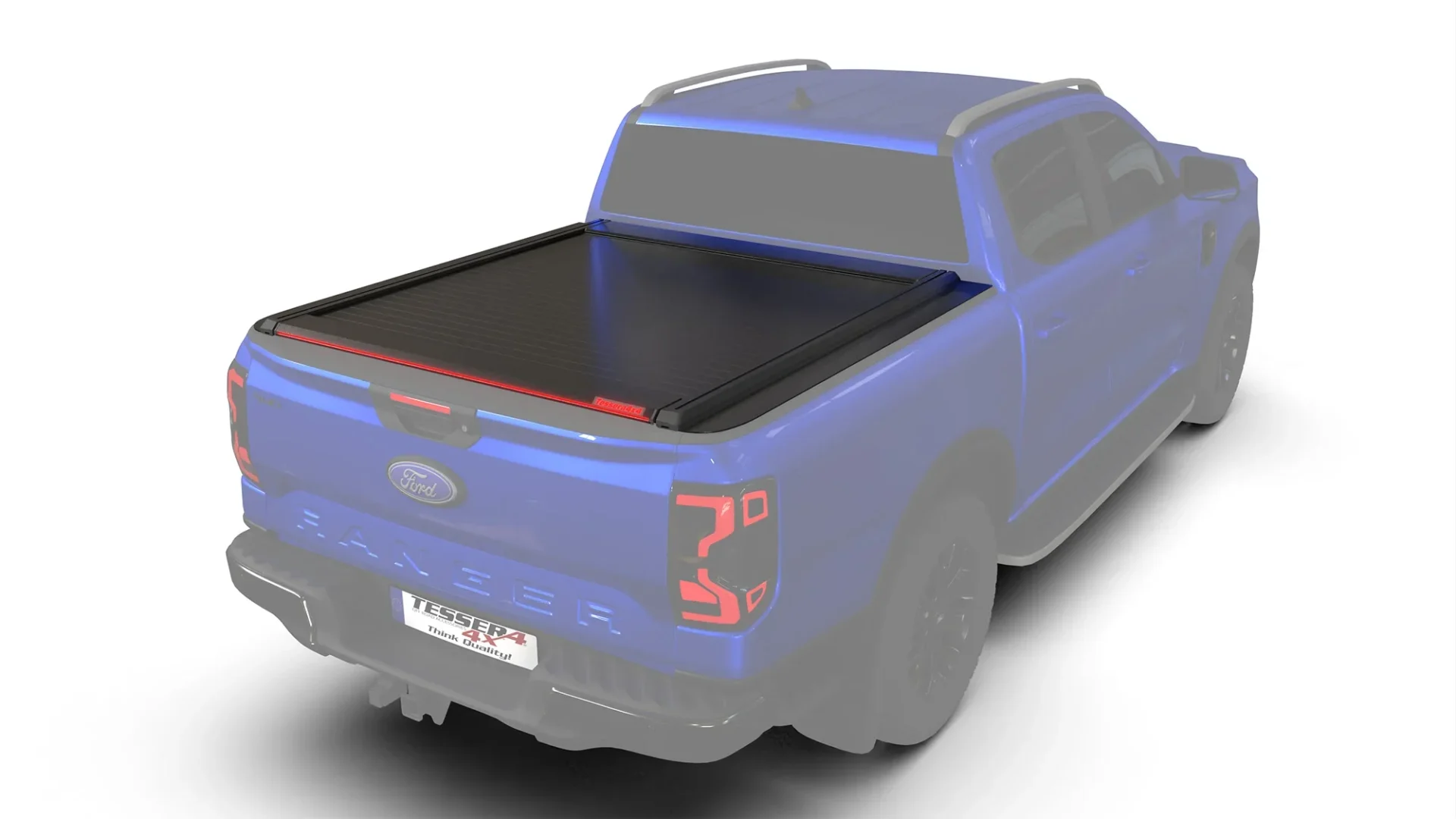 Tessera Roll+ Laderaumabdeckung Rollverdeck "Basic" für FORD Ranger (P703) XLT PHEV TESS 14062 ROLL black matt