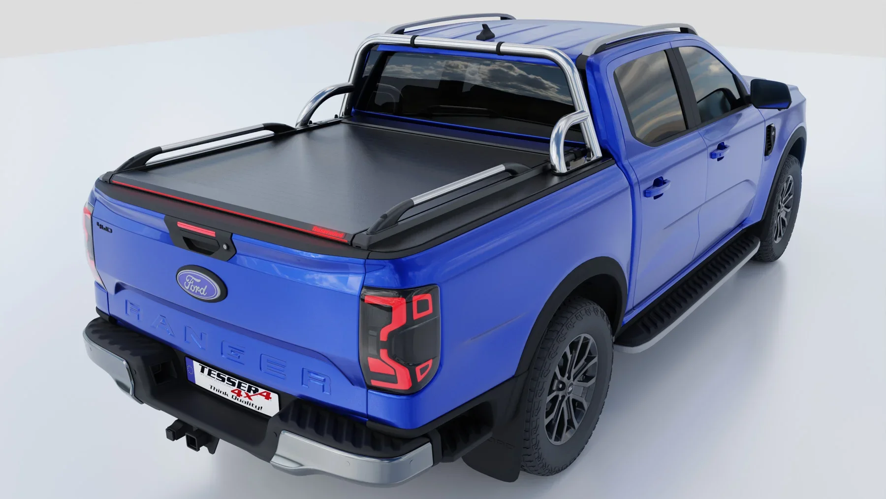 Tessera Roll+ Laderaumabdeckung Rollverdeck "Basic" für FORD Ranger (P703) XLT PHEV TESS 14062 ROLL black matt